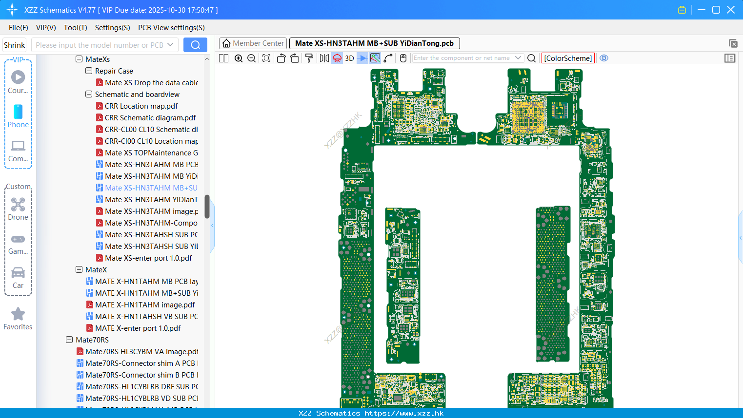 Huawei Mate XS-HN3TAHM MB+SUB bitmap